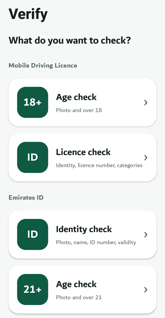 The Verify app